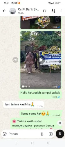 Testimonial Papan Bunga karang layung